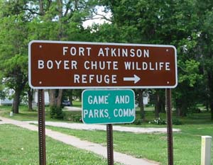 Ft. Atkinson sign in Ft. Calhoun 